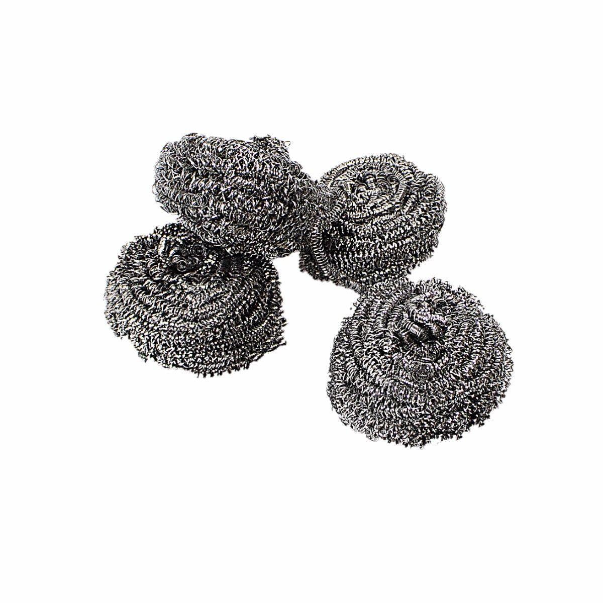 Super Fine Stainless Steel Scourers 4 Pack