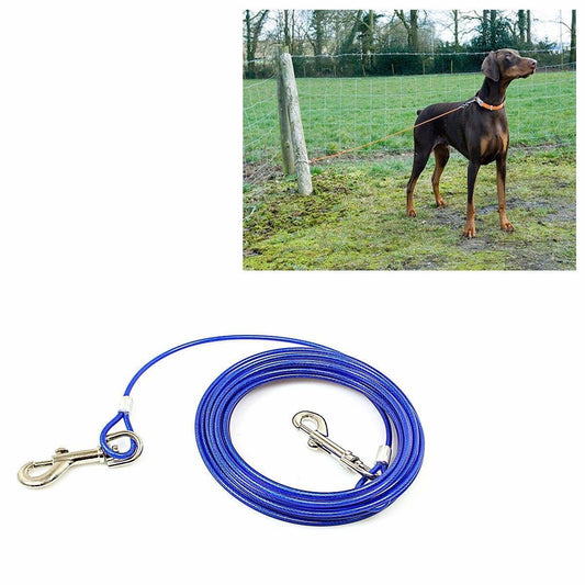 Durable 20ft Long Dog Tie Out for Secure Outdoor Restraint