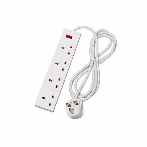 10m 4 Gang Standard Extension Lead for Multiple Devices