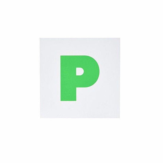 Green P Passing Magnetic Plates 2Pack for Car Safety