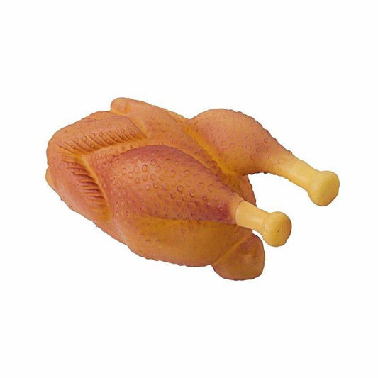 Interactive Squeezy Silicone Chicken Dog Chew Toy