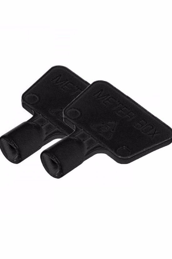 Convenient Utility Service Meter Box Black Triangular Keys Bundle