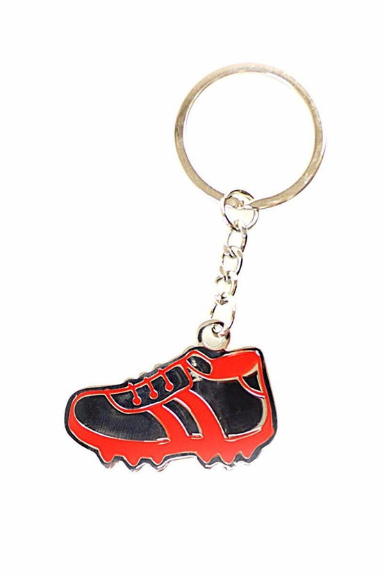 Metal Football Shoe Keyring with Number 18