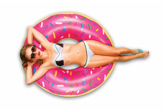 Large Inflatable Donut Pool Ring Fun Summer Essential