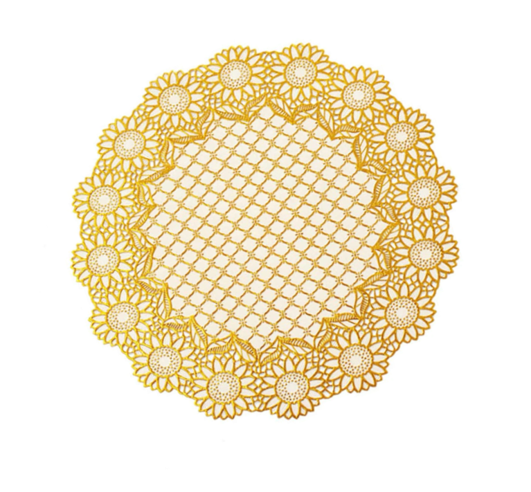 Elegant Table Centre Placemat Assorted Colors Designs