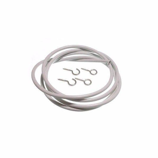 Versatile 24 Metre Curtain Wire Set with Hooks and Eyes