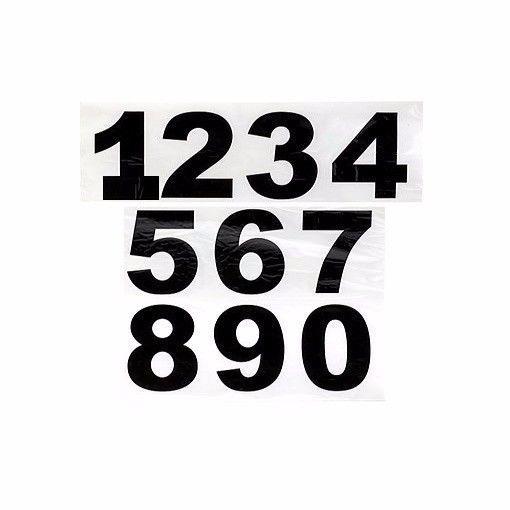 50mm Black Printed Self Adhesive Numbers for Home Organization and Crafts
