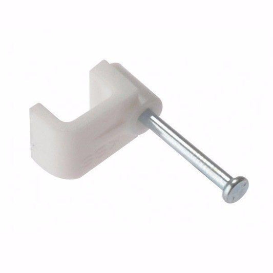 90Piece Value Pack White Cable Clips for DIY Wire Management