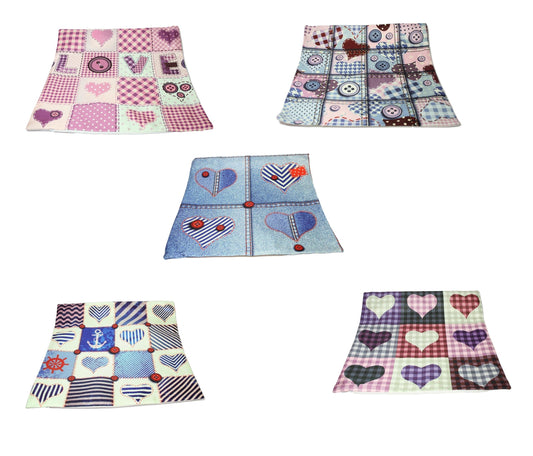 Heart Design Cushion Cover for Bedroom Couch 43x43cm