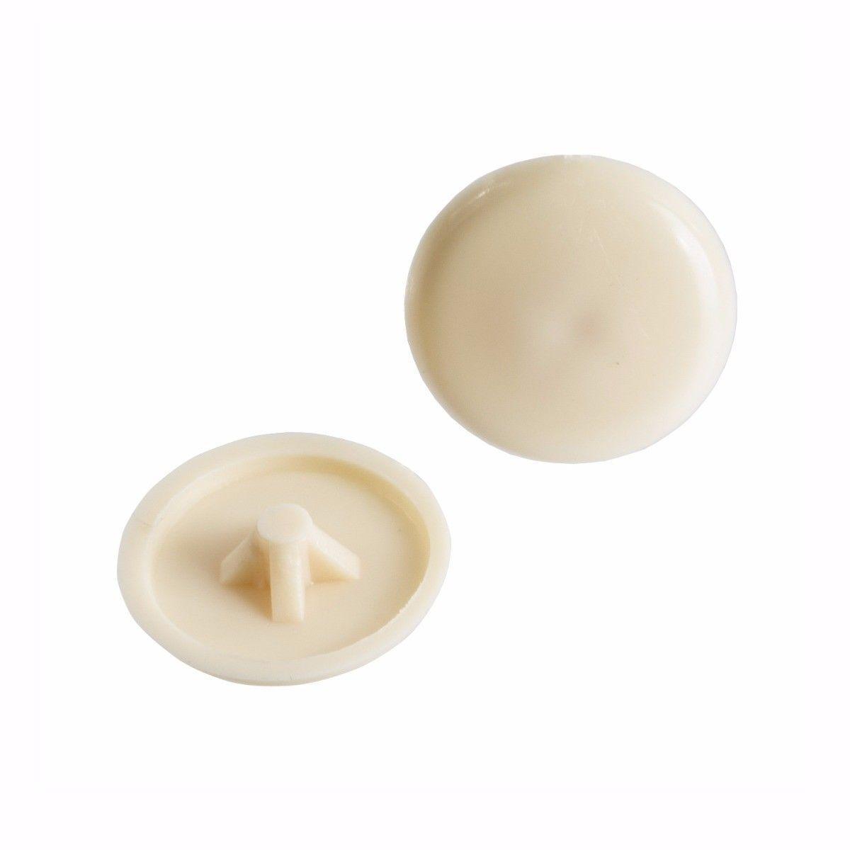 Beige Pozi Screw Caps Pack of 50 Sizes 6 8 10s