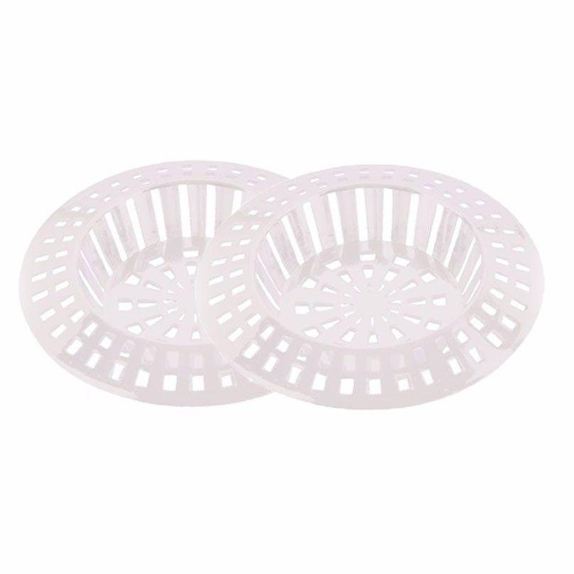 Durable Plastic Sink Strainers Pack of 2 1 12 White Home DIY