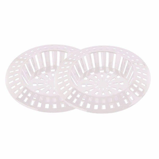 Durable Plastic Sink Strainers Pack of 2 1 12 White Home DIY