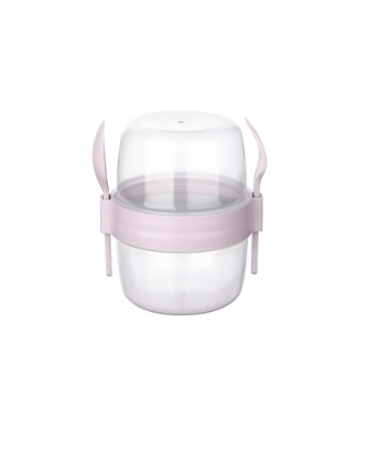 TTZ Take N Go Muesli Container 800ml with Utensils Assorted Colors