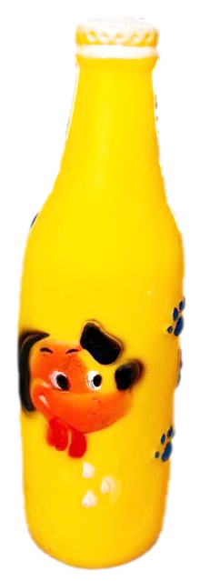 Interactive Squeaky Dog Toy Beer Bottle Design