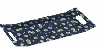 Elegant Melamine Gondol Rectangle Tray with 2 Handle Grip Assorted Designs