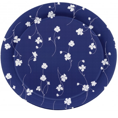 Elegant Melamine Round Serving Tray 28 cm Assorted Designs Collection