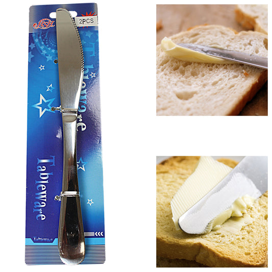 Premium Stainless Steel Butter Knife Set Pack of 2
