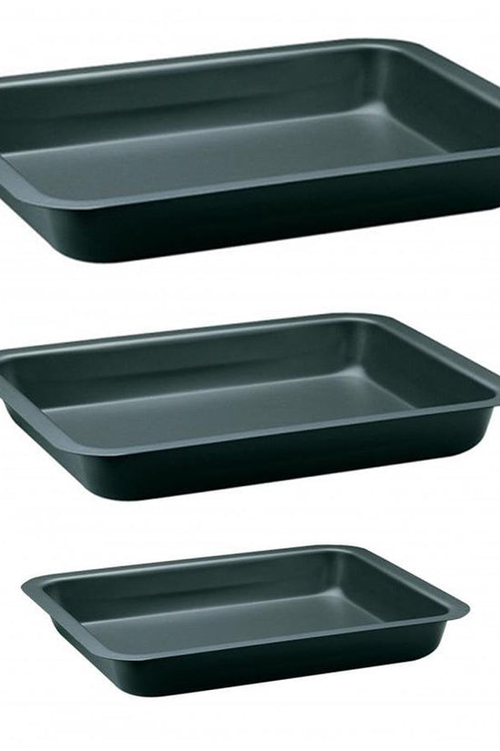 SQ Professional Oven Roasting Baking Tray Set of 3 Assorted Sizes