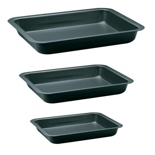 SQ Professional Oven Roasting Baking Tray Set of 3 Assorted Sizes