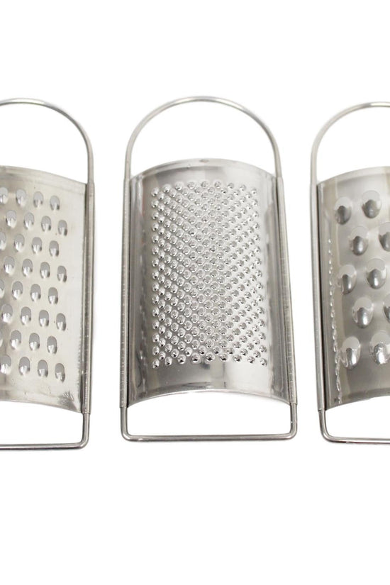 Mini Stainless Steel Cheese Grater Set Pack of 3