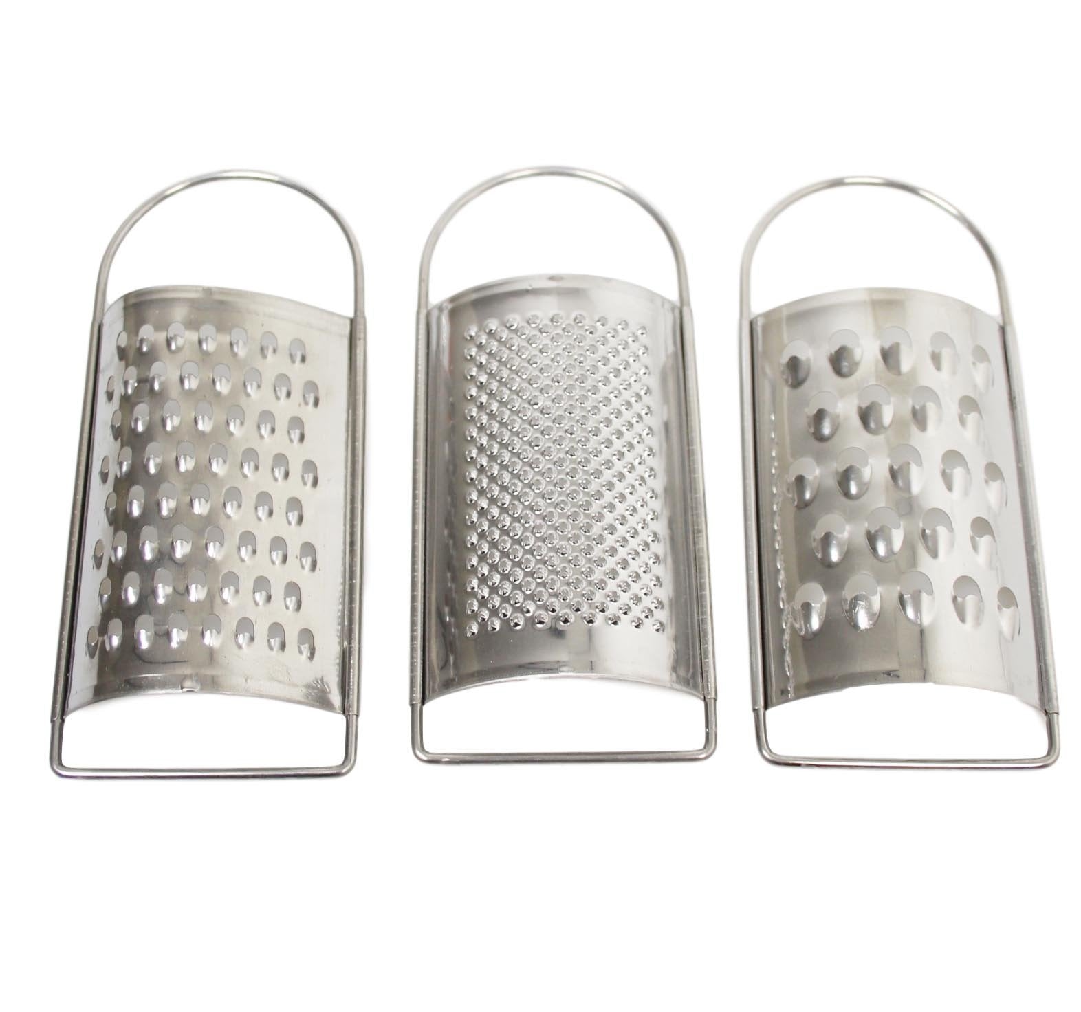Mini Stainless Steel Cheese Grater Set Pack of 3