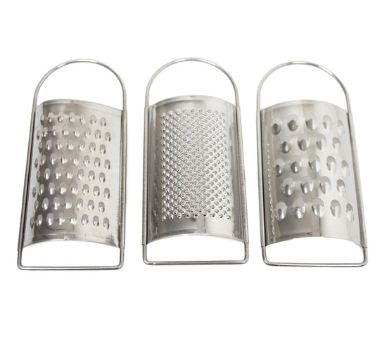 Mini Stainless Steel Cheese Grater Set Pack of 3