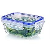 400ml Rectangular Clear Plastic Food Storage Container with Sealing Lid