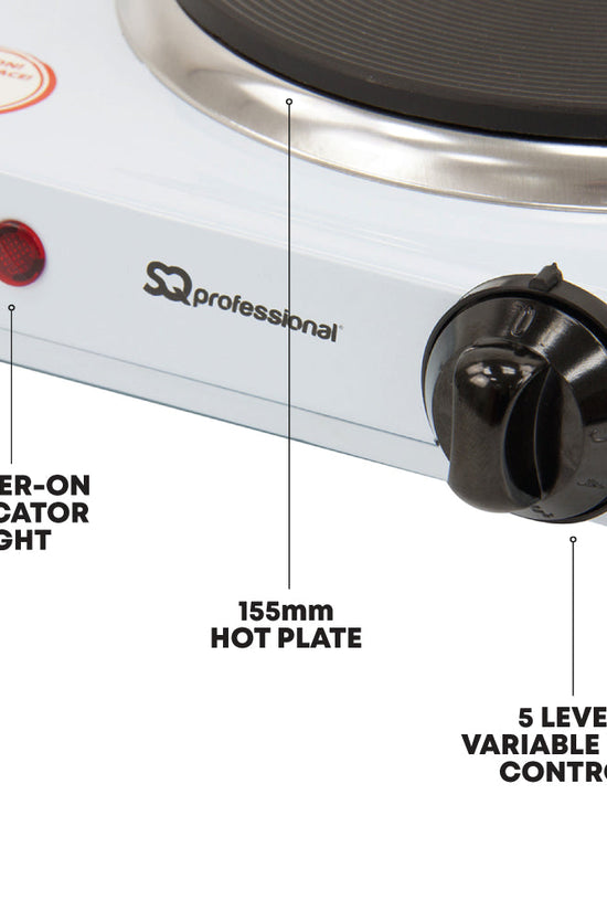 SQ Professional Blitz Single Hot Plate Hob 1000W