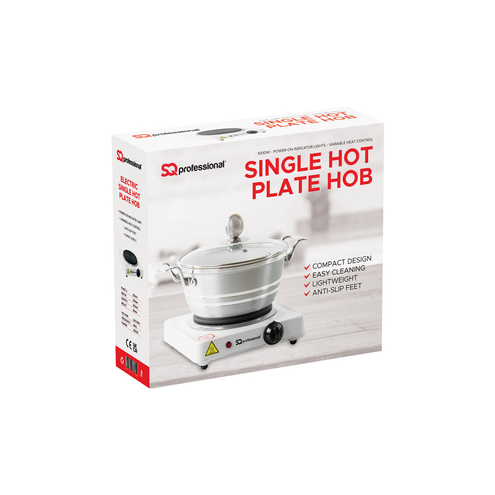 SQ Professional Blitz Single Hot Plate Hob 1000W