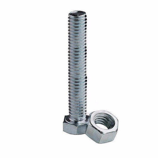 M10 X 100 Hex Bolts Nuts Zinc Plating 2 Pack Durable Hardware Supplies