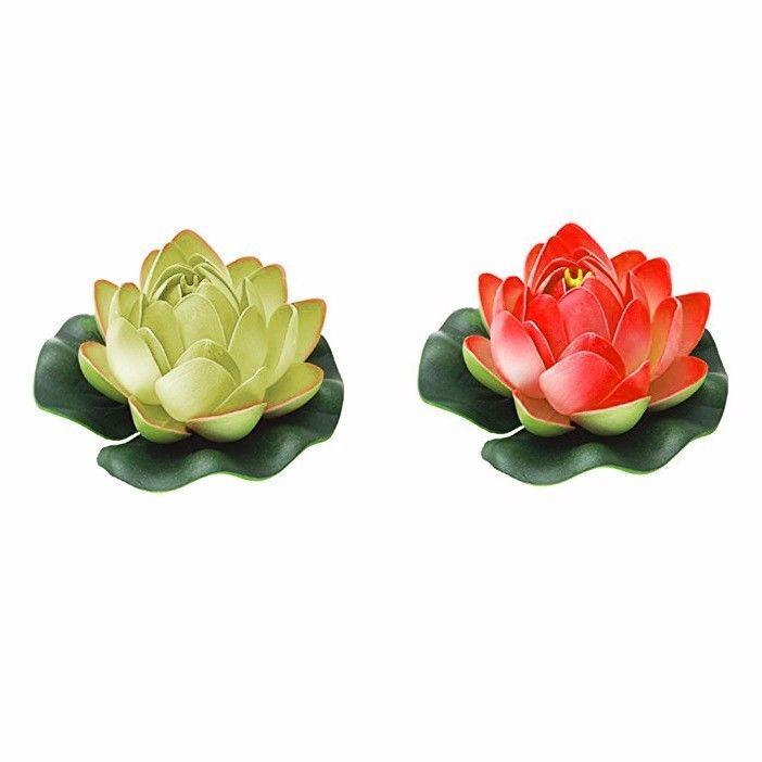 Colorful Aquarium Floating Lotus Flower Ornament