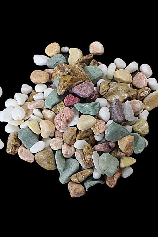 Assorted Aquarium Stones Rocks Vibrant Colors and Various Sizes