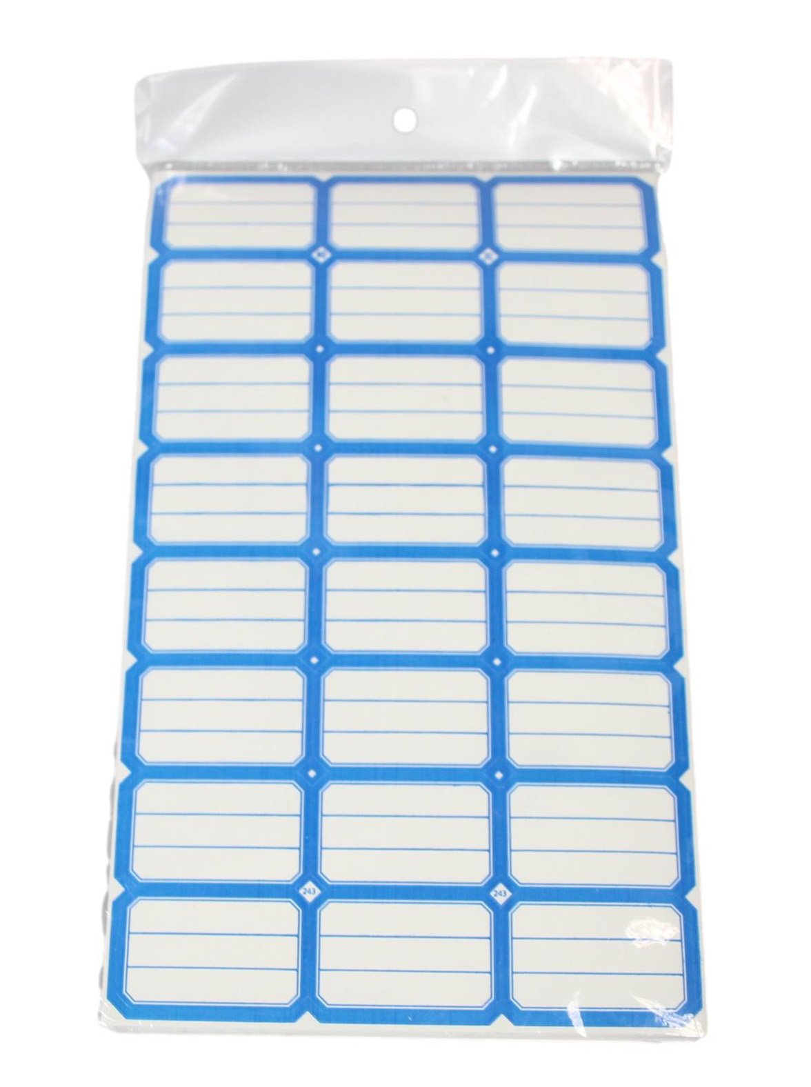 Blue and Red Sticky Labels for Home and Office Use