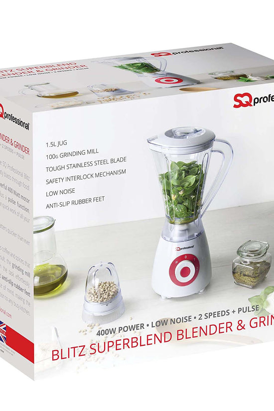 SQ Professional Blitz 600W Blender and Grinder Red
