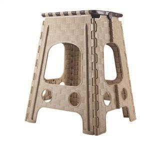 Durable Plastic Folding Stool in Various Colors Home Furniture