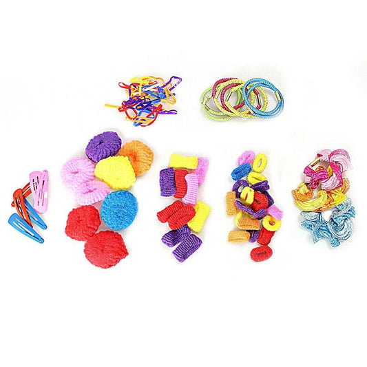 Vibrant Assorted Colored Hair Elastics for Women