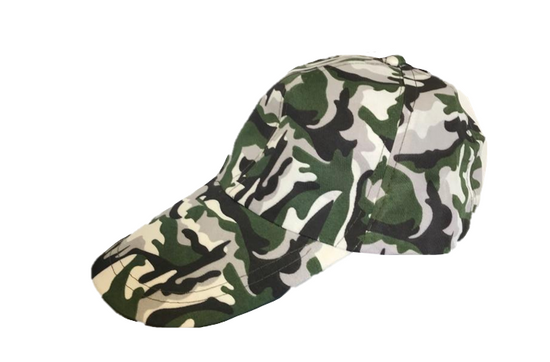 Camouflage Army Print Baseball Cap Assorted Colors