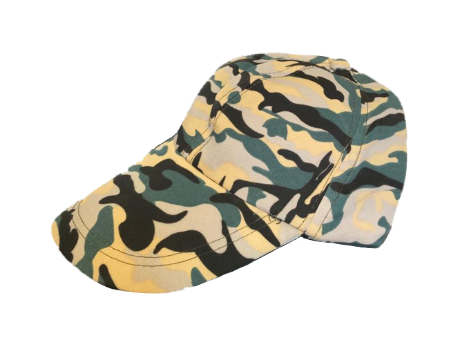 Camouflage Army Print Baseball Cap Assorted Colors