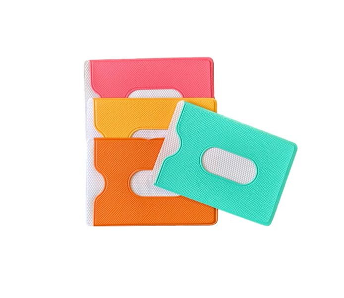 Durable Plastic Card Holder Sleeve Assorted Colors