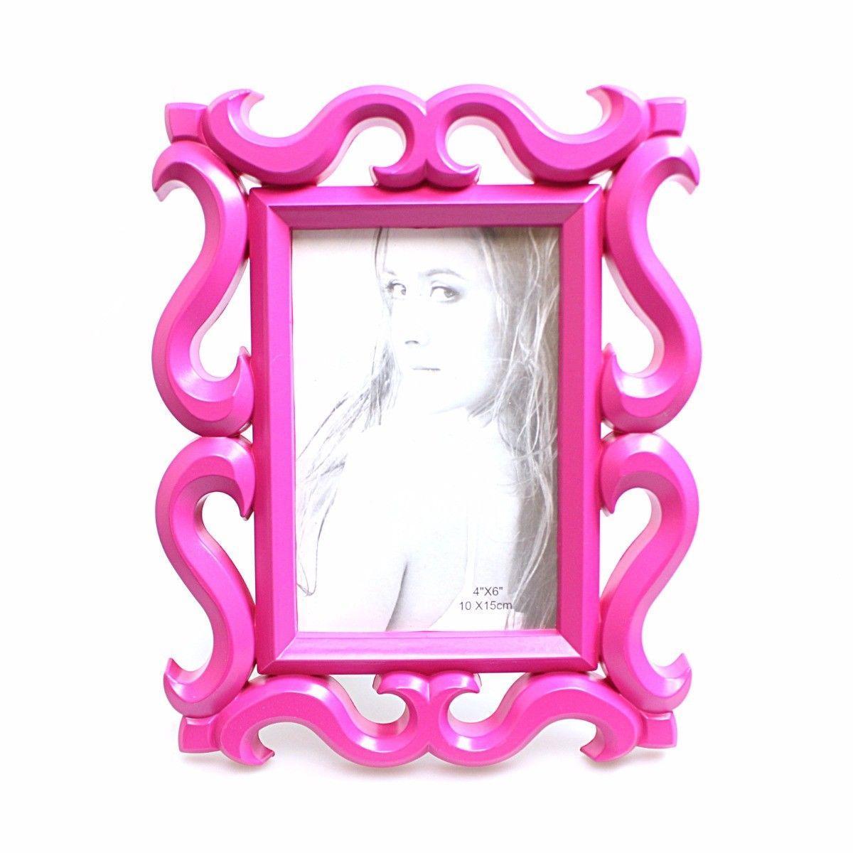 Elegant Plastic Picture Photo Frame 4x6 Assorted Colors