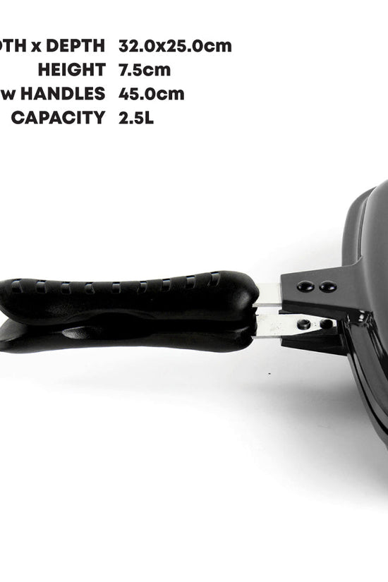 SQ Professional Nea Double Sided Magic Pan 32cm Nera Black