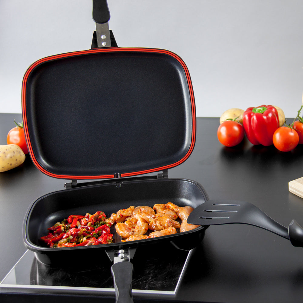 SQ Professional Nea Double Sided Magic Pan 32cm Nera Black