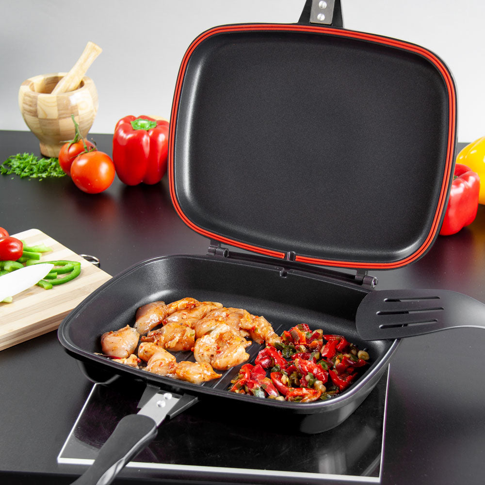 SQ Professional Nea Double Sided Magic Pan 32cm Nera Black
