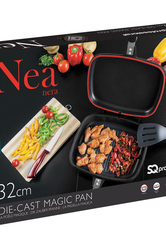 SQ Professional Nea Double Sided Magic Pan 32cm Nera Black