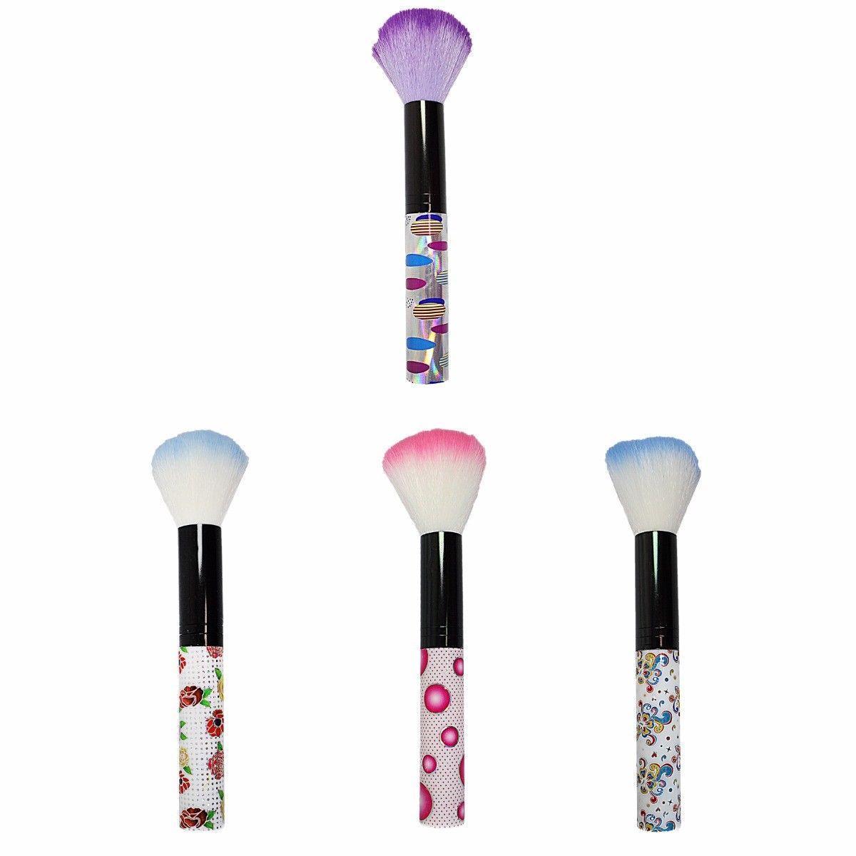 Floral Handle Makeup Powder Brush Assorted Designs