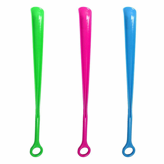 Convenient Easy Shoe Care Plastic Shoe Horn Assorted Colors 44cm