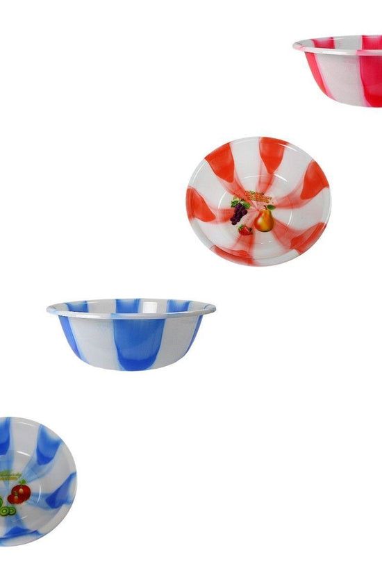 40 cm Extra Large Tie Dye Print Plastic Kitchen Bowls Vibrant Kitchen Decor