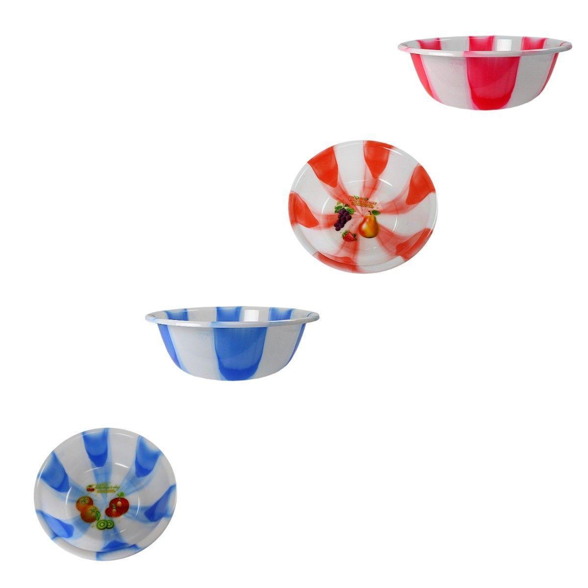 40 cm Extra Large Tie Dye Print Plastic Kitchen Bowls Vibrant Kitchen Decor
