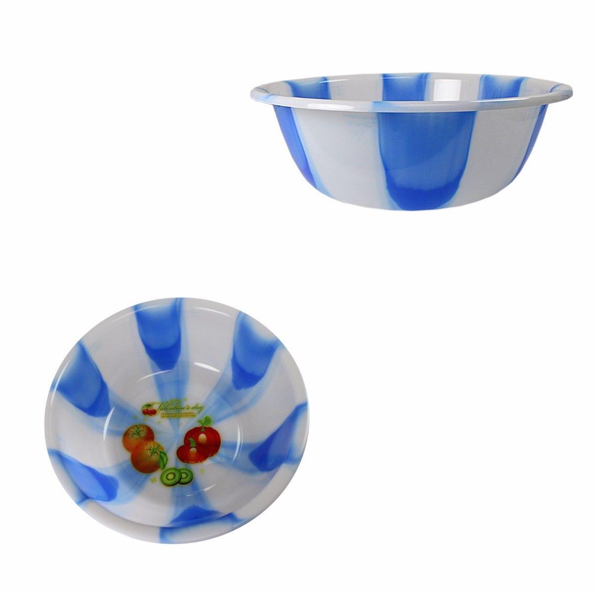 40 cm Extra Large Tie Dye Print Plastic Kitchen Bowls Vibrant Kitchen Decor