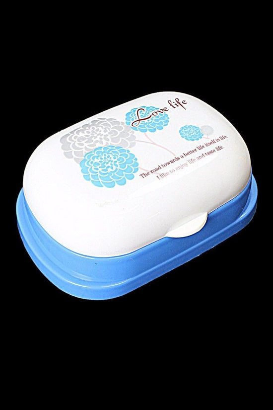 Chic Plastic Soap Box with Printed Design 10 x 5 cm